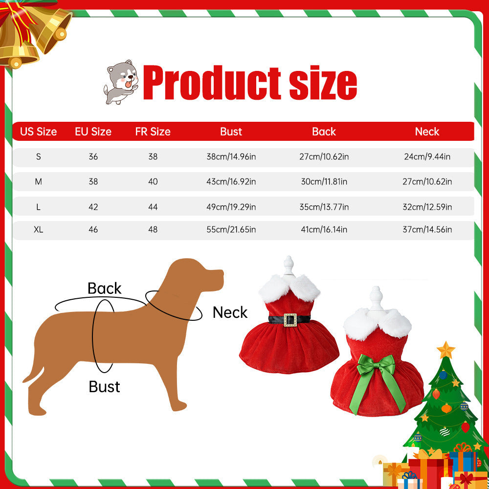 Dog Christmas Dress