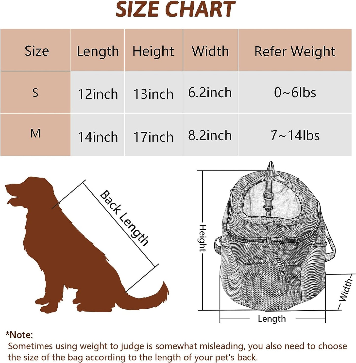 Dog Backpack Carrier