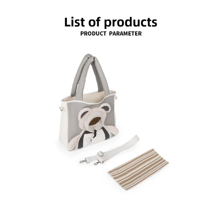 Peekaboo Bear Pet Carrier Bag