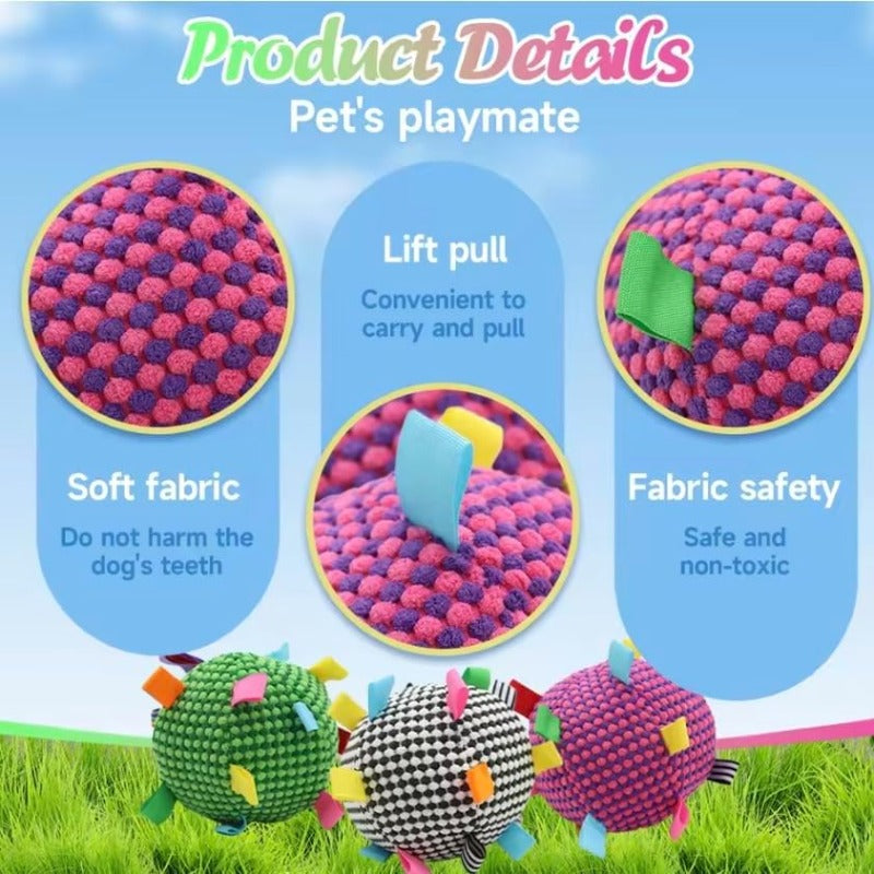 Interactive Plush Dog Toy