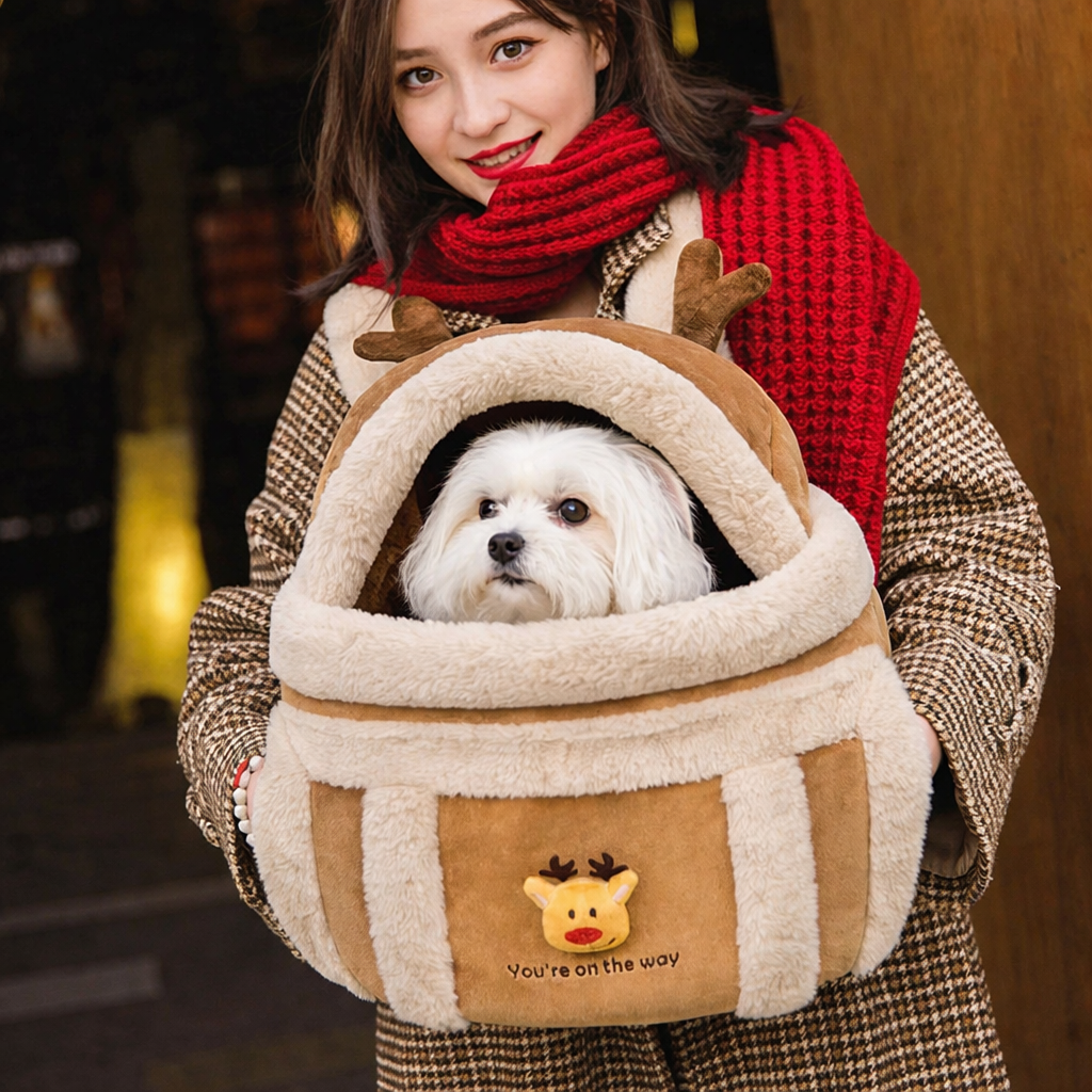 Plush Pet Carrier Backpack