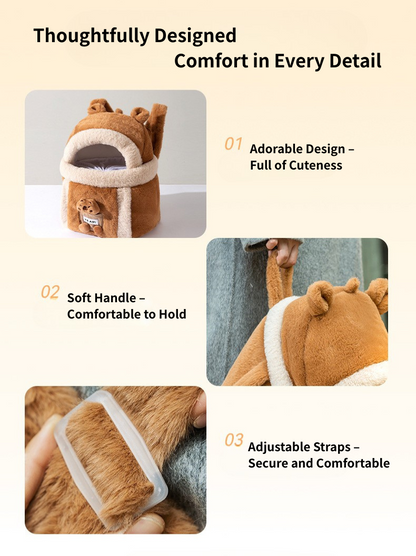 Plush Pet Carrier Backpack