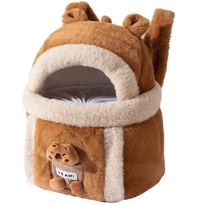 Plush Pet Carrier Backpack